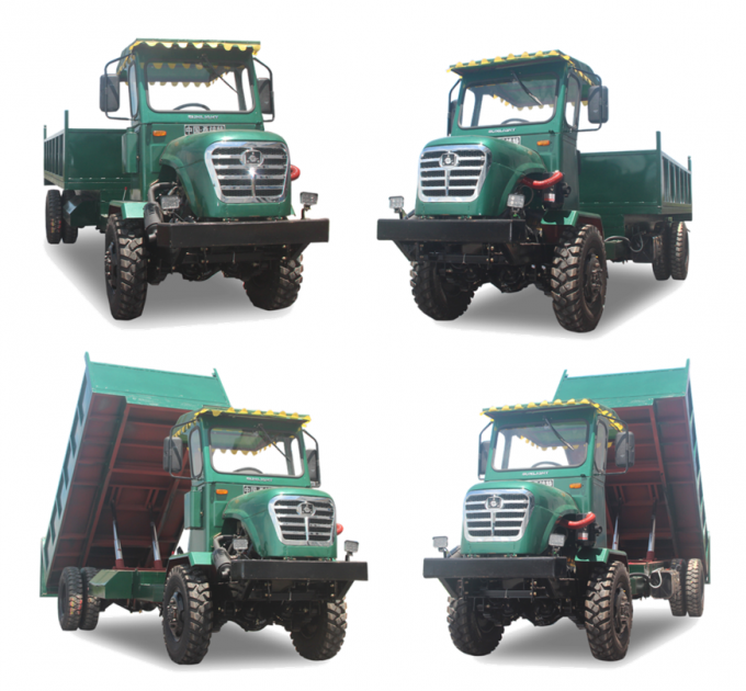 50HP는 산악 지역 4t 탑재량 SLT-50에 있는 농업 사용을 위한 후방 덤프 트럭을 분명히 말했습니다 1