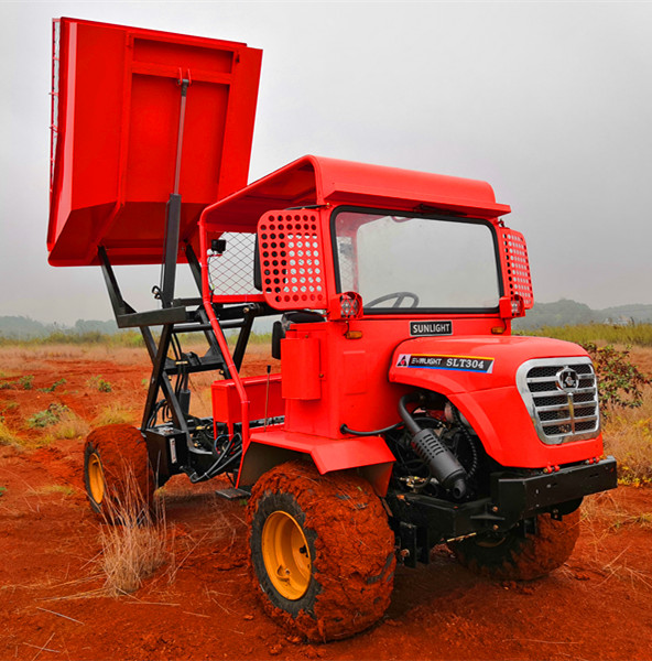 야자 나무 재배지에 있는 농업을 위한 4륜 구동 소형 분명히 말한 덤프 트럭 1